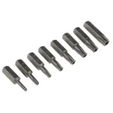 RS PRO Tamperproof Torx Screwdriver Bit Set, 8 Pieces, Chrome Molybdenum Vanadium Steel, 25 mm Length 615-9170