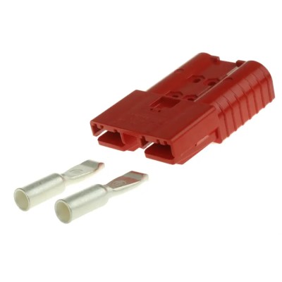 Anderson Power Products 2 Way Male Battery Connector, Straight Feed Through, 150V, 320A SBE320