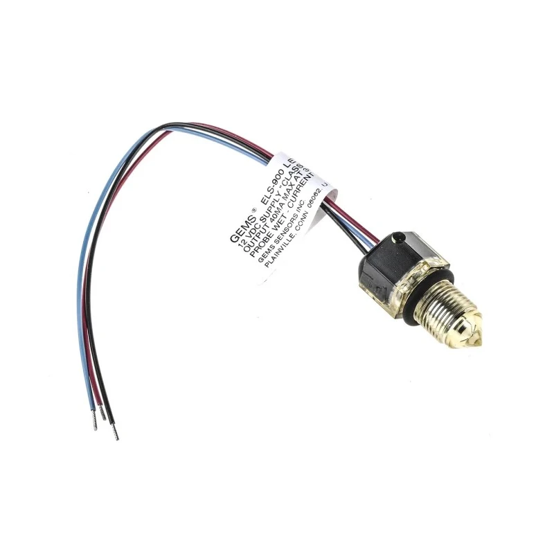 Gems Sensors Electro Optic Level Probe, Vertical Horizontal Mount, Viton Gasket, Polysulfone Housing ELS-900 12V 40mA 208995