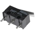Omron Ultra Subminiature Hinge Lever Micro Switch, PCB Terminal, SPDT, 100mA, 125V AC, 30V DC, IP40 D2F-01L