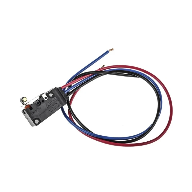 Omron Micro Switch Roller Lever Switch Pre-Wired Terminal 5A 30V DC SPDT IP67 D2VW-5L2A-1M(D)(CHN)