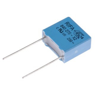 KEMET PHE840 Film Capacitor, 100 nF, ±20 % Tolerance, 760 V DC, 280 V AC, Through Hole Mount PHE840