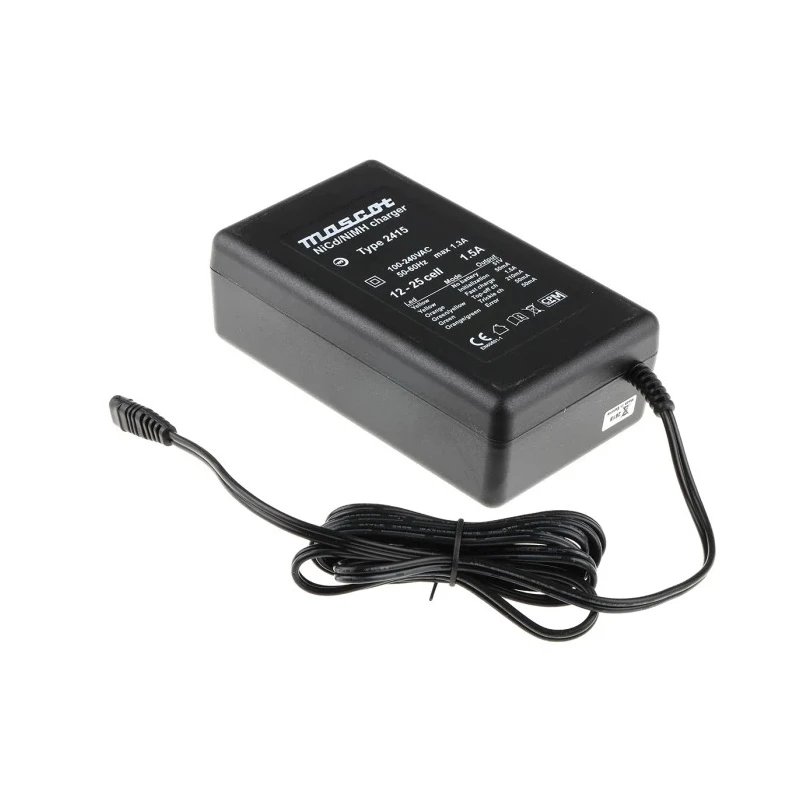 Mascot TS300413 Battery Pack Charger for 12.8V and 69V NiCd NiMH 4.5A 65W with 2-Pin (IEC) Plug Model 2415000056