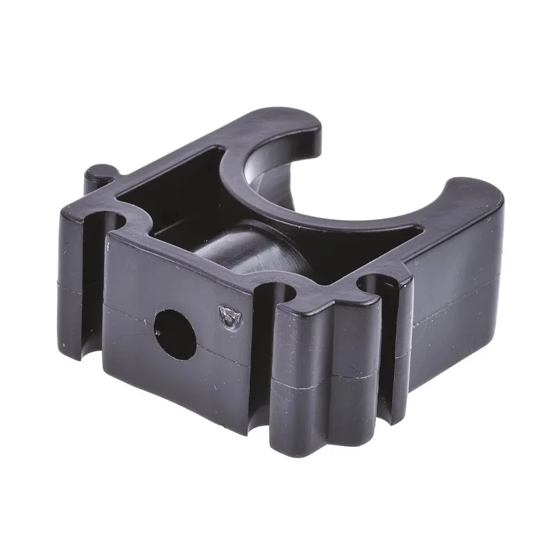 Georg Fischer Galvanised Polypropylene Black Pipe Clamp 20mm, Fixing Hole 0.24in 167061036