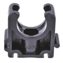Georg Fischer Galvanised Polypropylene Black Pipe Clamp 20mm, Fixing Hole 0.24in 167061036