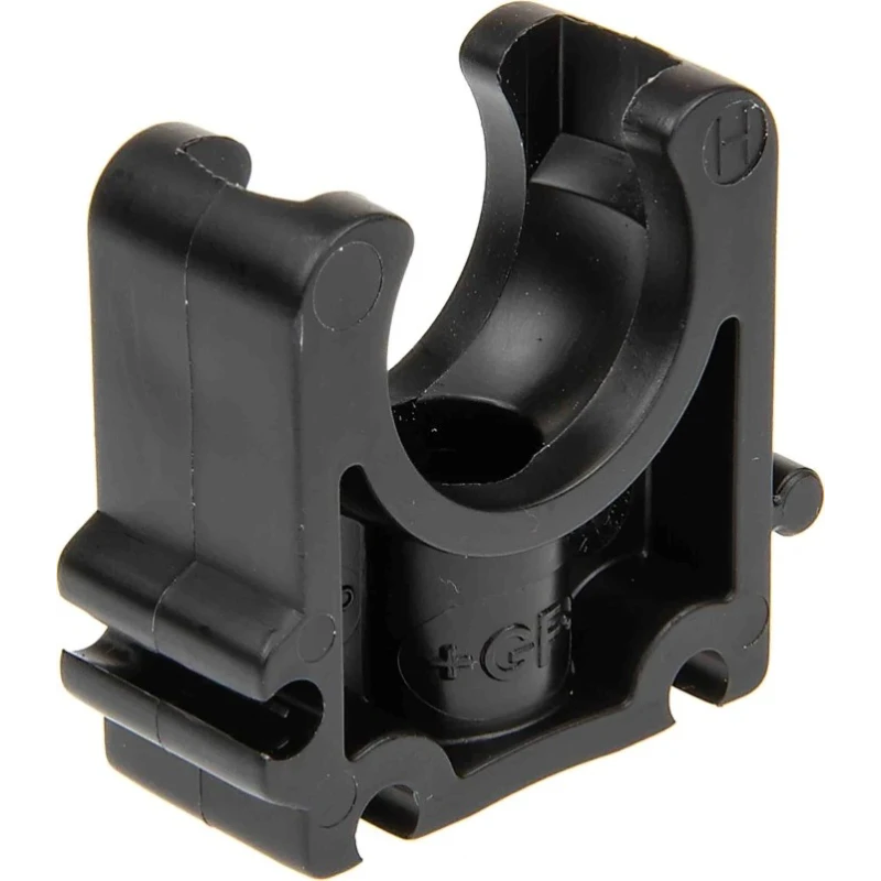 Georg Fischer Galvanised Polypropylene Black Pipe Clamp, 0.35 in 167061041