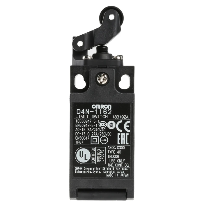 Omron Roller Plunger Interlock Switch 1 NO/1 NC Snap Action IP67 Plastic Housing 
