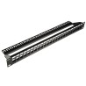 Roline Cat6 Cat5 24 Port RJ45 Keystone Patch Panel UTP Black 26.11.0357-5