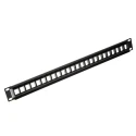 Roline Cat6 Cat5 24 Port RJ45 Keystone Patch Panel UTP Black 26.11.0357-5