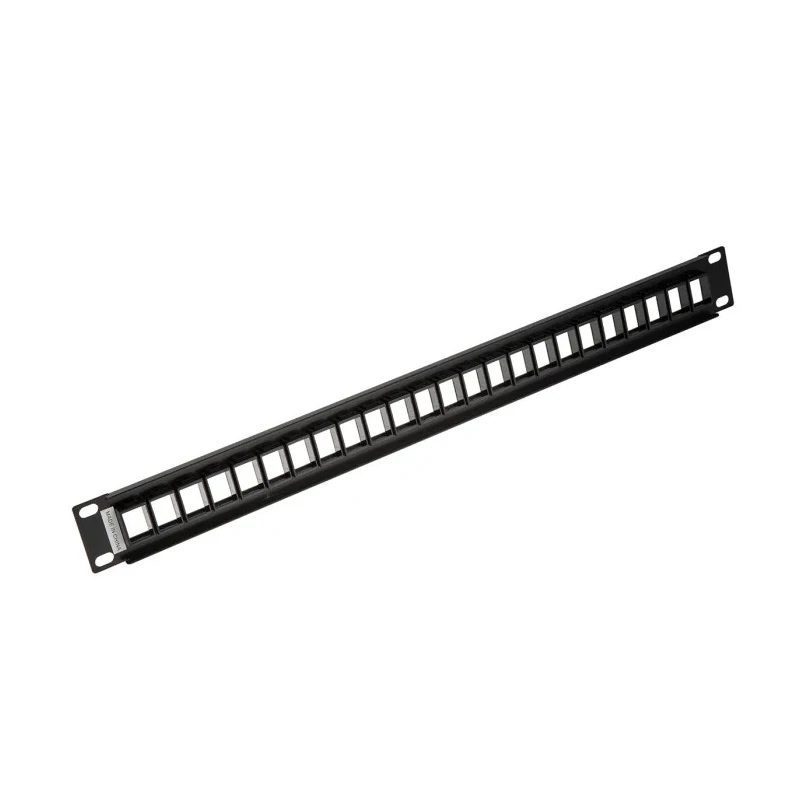 Roline Cat6 Cat5 24 Port RJ45 Keystone Patch Panel UTP Black 26.11.0357-5