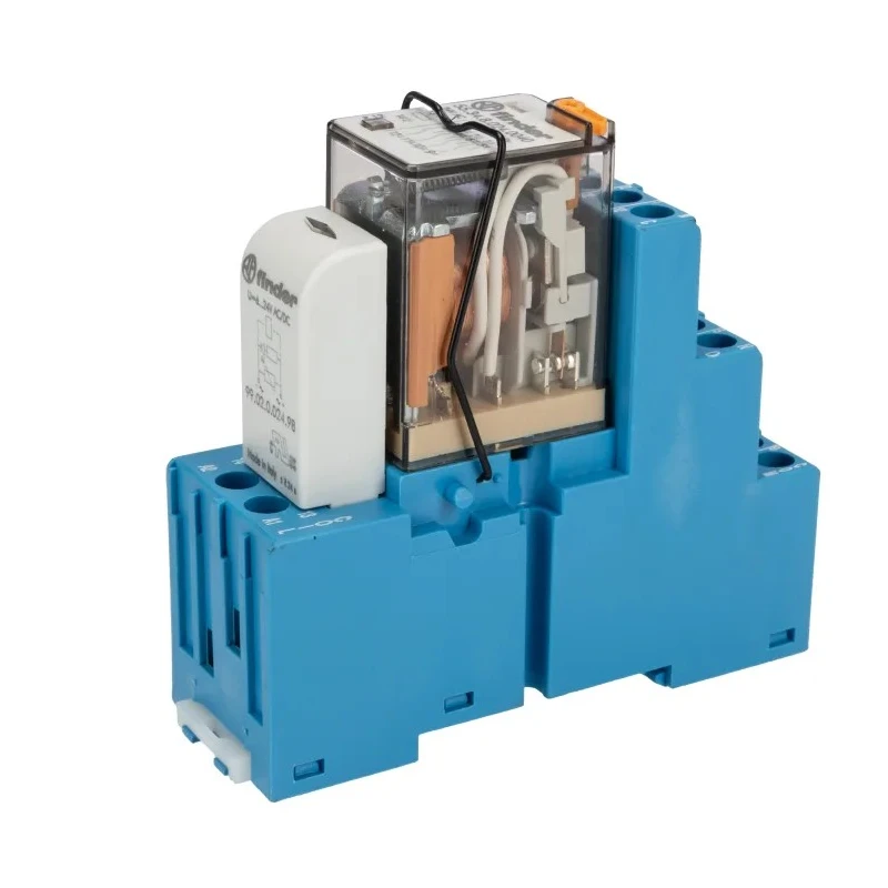 Finder 58 Series Interface Relay DIN Rail Mount 24V AC Coil 4PDT Contact Configuration 53mA Coil Current 58.34.8.024.0060SMA