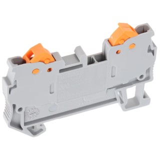 Phoenix Contact Feed Through Terminal Block Grey, QTC 1.5 Series, 0.25-1.5 mm², 17.5A, 800V, Quick Connect, ATEX 3205019