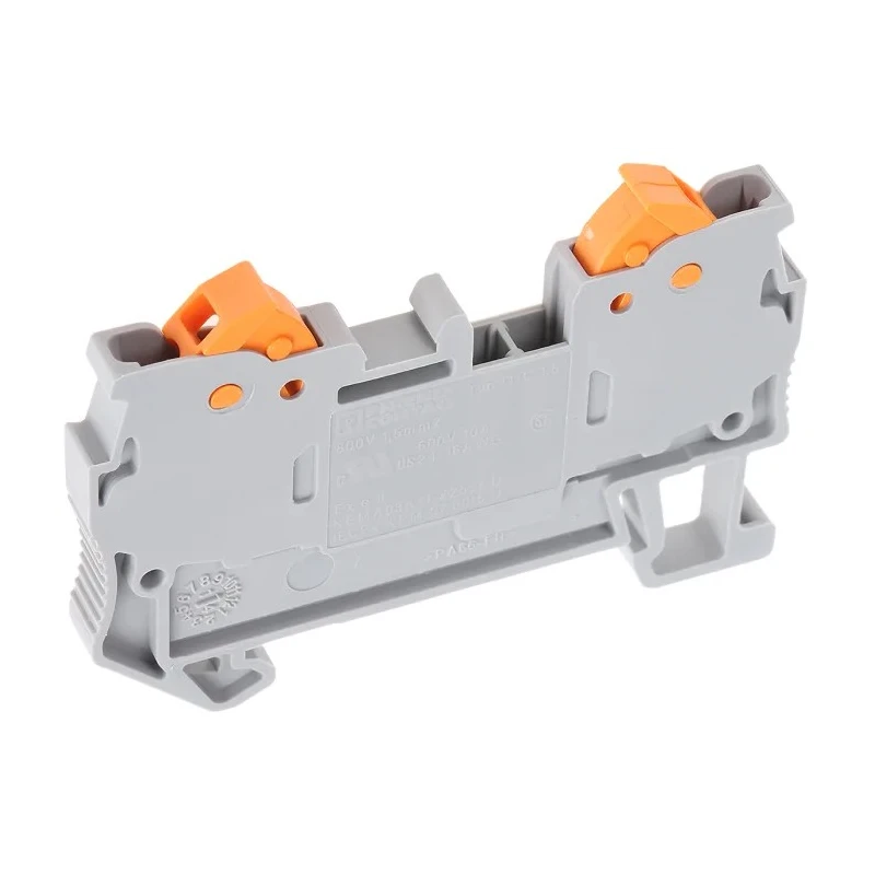 Phoenix Contact Feed Through Terminal Block Grey, QTC 1.5 Series, 0.25-1.5 mm², 17.5A, 800V, Quick Connect, ATEX 3205019