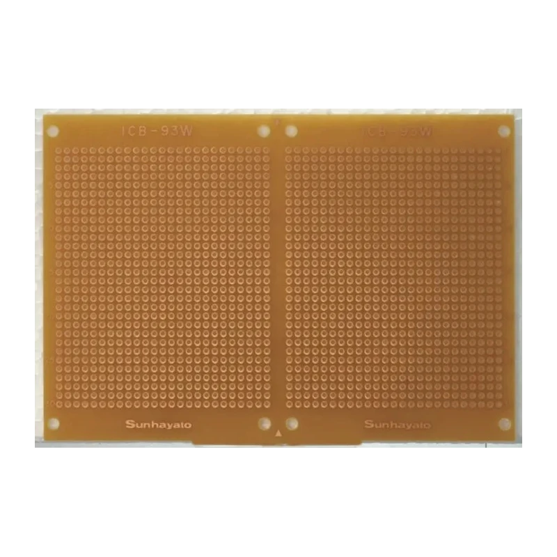 Sunhayato Matrix Board FR4 Epoxy Glass Fabric Laminate 0.9 mm Holes 2.54 mm Pitch 138 mm x 95 mm ICB-93WGH-PBF