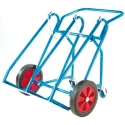RS PRO Medium Duty Steel Drum Transporter, 200 kg Load Capacity, 760 mm Width, Semi-Open Load Plate, Rubber Tyres 621-1701