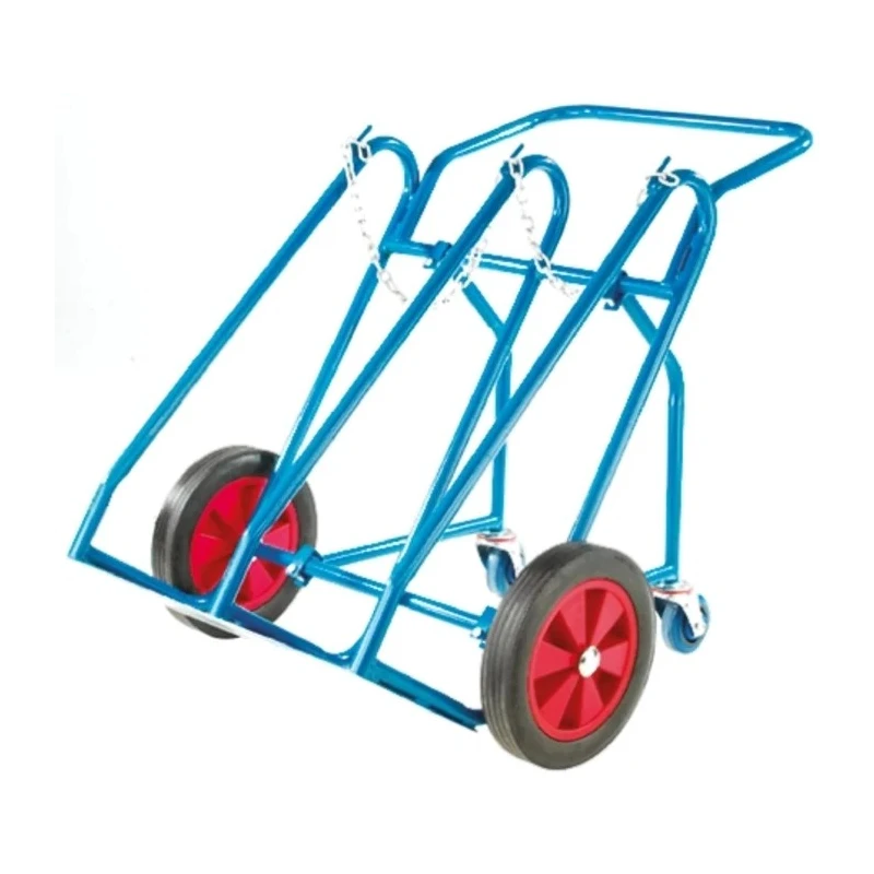 RS PRO Medium Duty Steel Drum Transporter, 200 kg Load Capacity, 760 mm Width, Semi-Open Load Plate, Rubber Tyres 621-1701