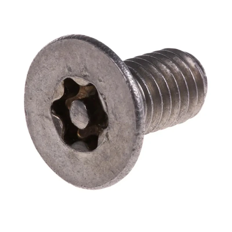 RS PRO Plain Stainless Steel Flat Tamper Proof Security Screw, M6 x 12 mm 621-2596