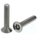 RS PRO Plain Stainless Steel Flat Tamper Proof Security Screw M4 x 20 mm 621-2552