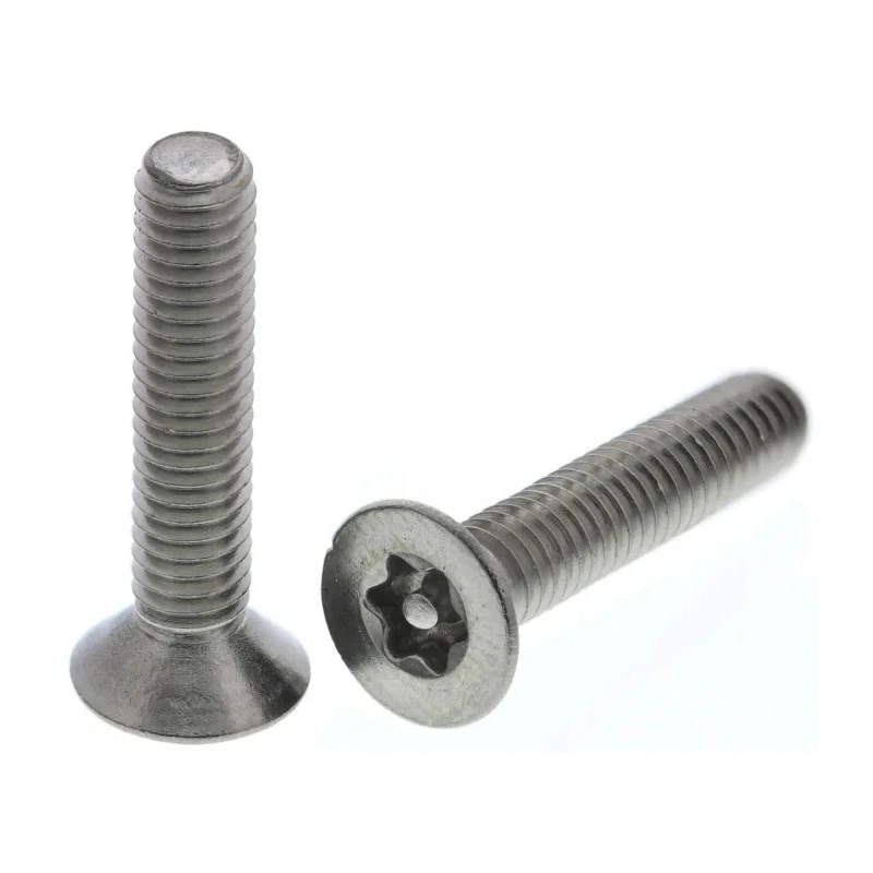 RS PRO Plain Stainless Steel Flat Tamper Proof Security Screw M4 x 20 mm 621-2552