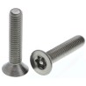 RS PRO Plain Stainless Steel Flat Tamper Proof Security Screw M4 x 20 mm 621-2552