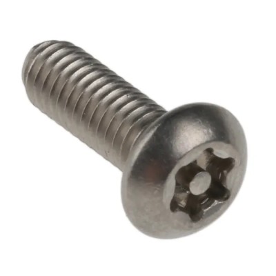 NEUTRAL Plain Stainless Steel Button Tamper Proof Security Screw M4 x 12 mm 621-2647
