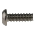 NEUTRAL Plain Stainless Steel Button Tamper Proof Security Screw M4 x 12 mm 621-2647