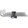 Wera 9 Piece L Metric Hex Key Set Stainless Steel Hex Ball End 1.5 to 10 mm 05022720001