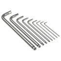 Wera 9 Piece L Metric Hex Key Set Stainless Steel Hex Ball End 1.5 to 10 mm 05022720001
