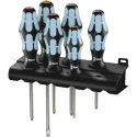Wera Phillips, Pozidriv, Slotted Standard Screwdriver Set, Stainless Steel, 6-Piece 05032063001