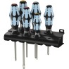 Wera Phillips, Pozidriv, Slotted Standard Screwdriver Set, Stainless Steel, 6-Piece 05032063001