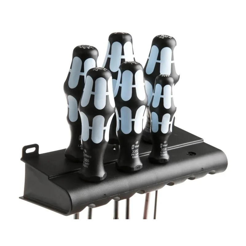 Wera Phillips, Pozidriv, Slotted Standard Screwdriver Set, Stainless Steel, 6-Piece 05032063001