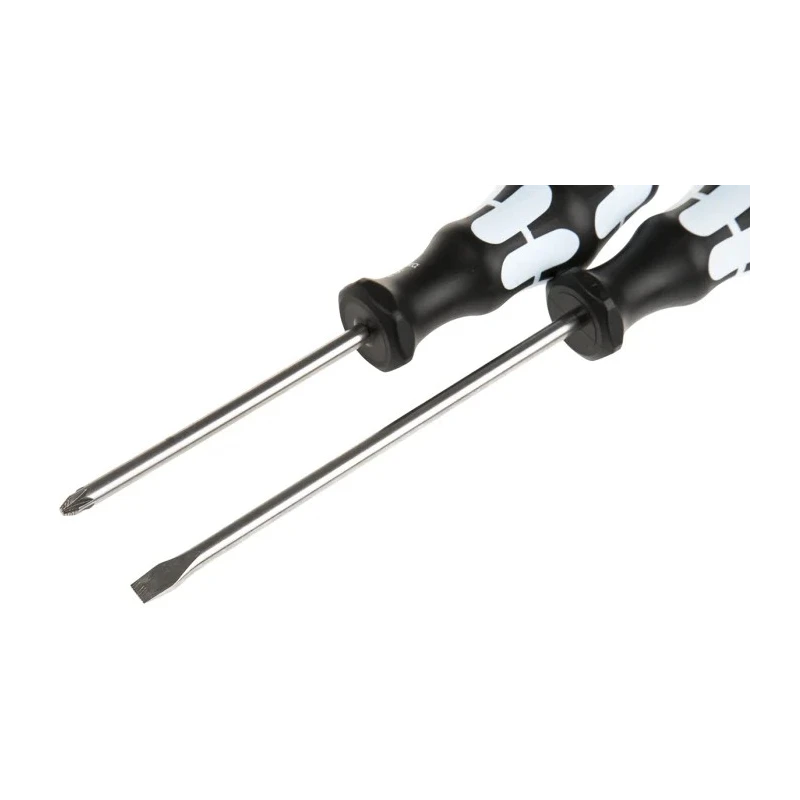 Wera Phillips, Pozidriv, Slotted Standard Screwdriver Set, Stainless Steel, 6-Piece 05032063001