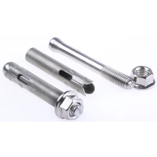 RS PRO Stainless Steel Sleeve Anchor Hexagon Nut 12 mm Drill Diameter 75 mm Length 622-2076