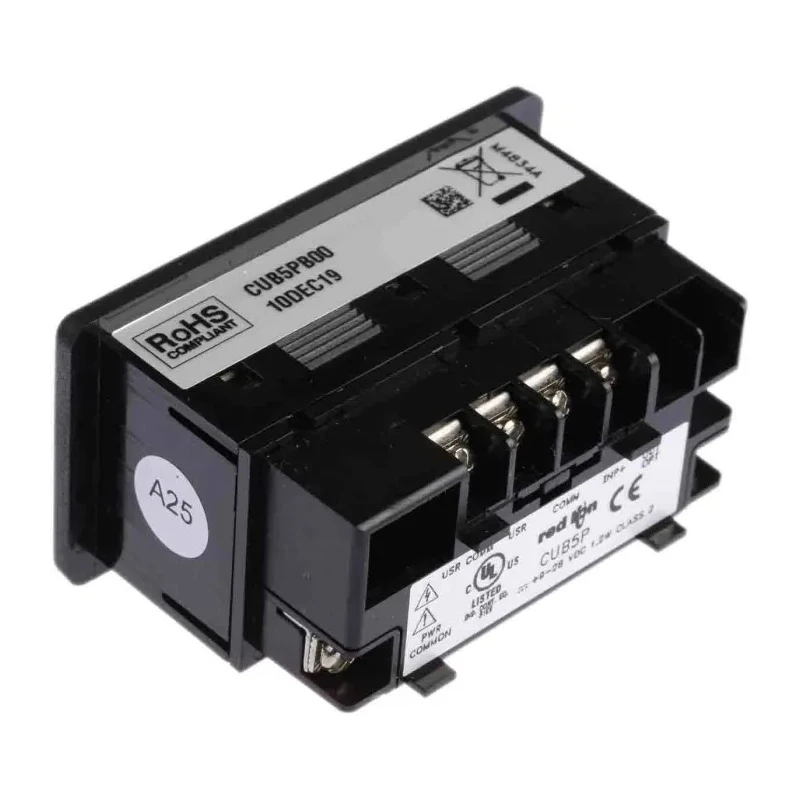 Red Lion Digital Panel Multifunction Meter for Voltage and Current with LCD Display, Cutout 32.8 mm x 68 mm CUB5