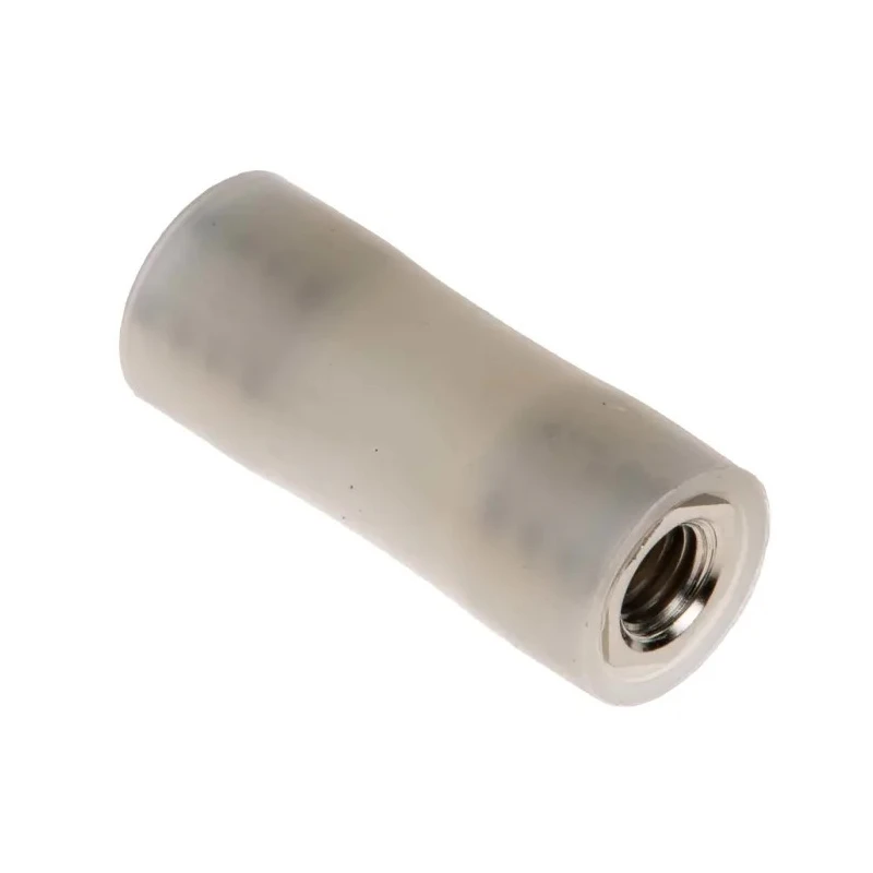 RS PRO Standoff M4, 20 mm Body, Female/Female Thread, Polyamide 66 Insulated, Round Shape, Plain Finish 653-9469