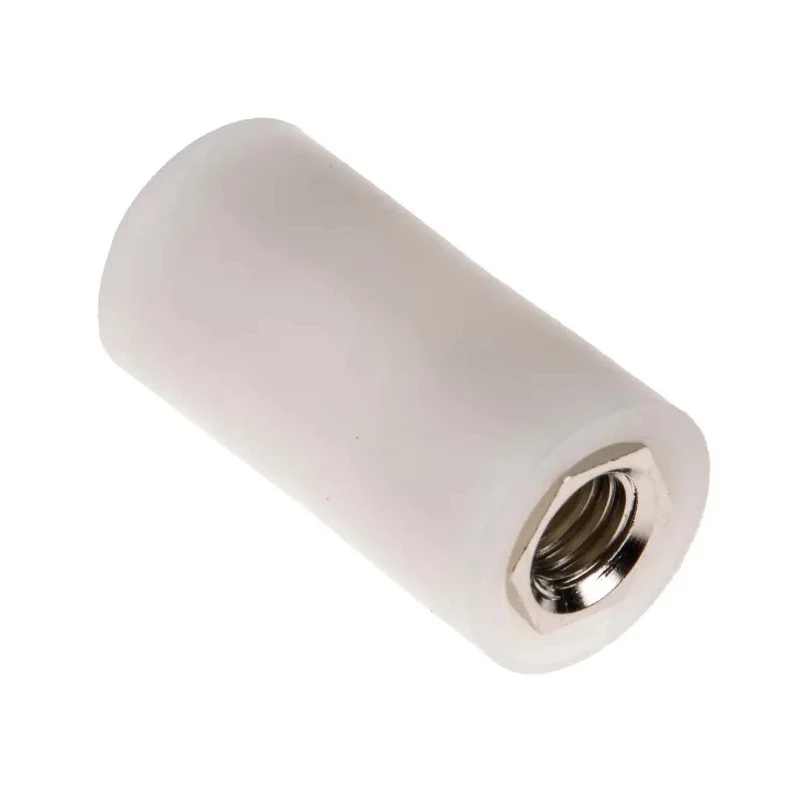 RS PRO Insulated Threaded Standoff M6, 25 mm Body Length, Polyamide 66 Material, Female/Female Configuration 653-9481