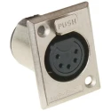 Amphenol Industrial Panel XLR Connector, Straight Orientation, 133V Voltage, 7.5A Current, Female Contact AC5FPZ