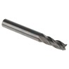 Dormer Solid Carbide End Mill 7 mm Cutter Diameter, 8 mm Plain Shank, 19 mm Cut Length, Centre Cutting, Right S9047.0