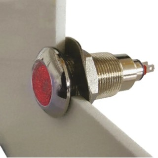 Marl Panel Mount LED Indicator Red Diffused Lens 12.7 mm Mount Hole IP67 12-28V dc 16mA Maximum Forward Current 538-501-63