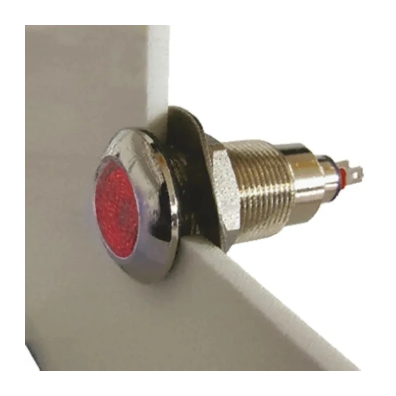 Marl Panel Mount LED Indicator Red Diffused Lens 12.7 mm Mount Hole IP67 12-28V dc 16mA Maximum Forward Current 538-501-63