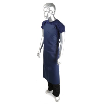 Skytec Reusable Polyvinyl Chloride Chemical Resistant Navy Apron 1.22 m CCHLA/005200/RY9