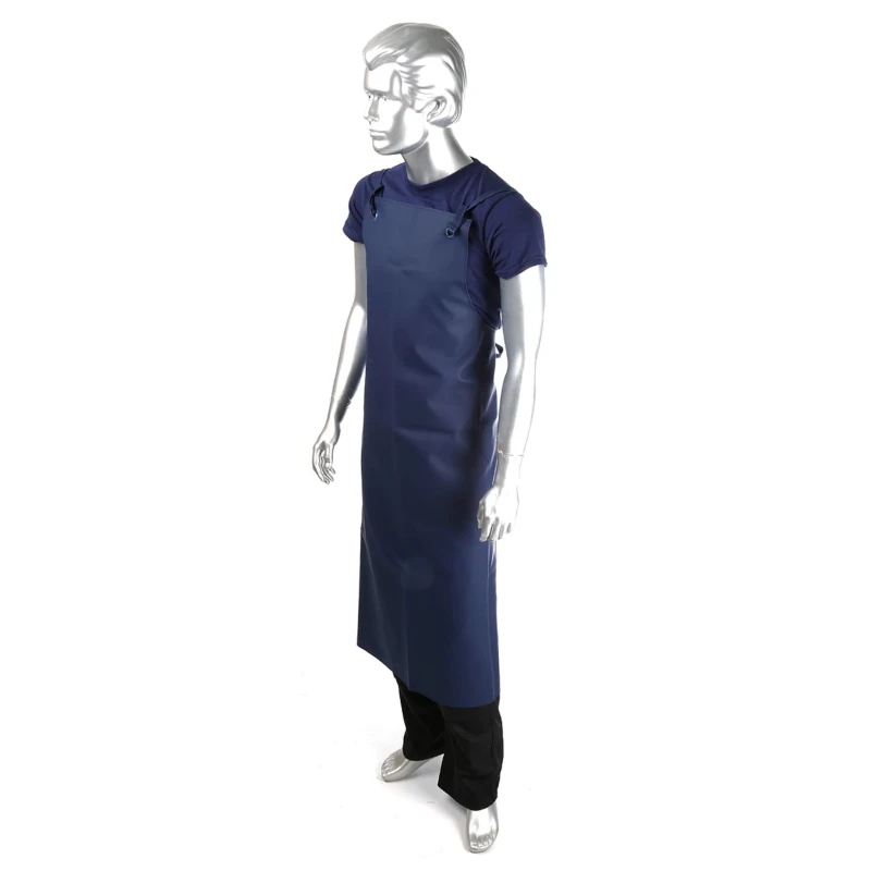 Skytec Reusable Polyvinyl Chloride Chemical Resistant Navy Apron 1.22 m CCHLA/005200/RY9