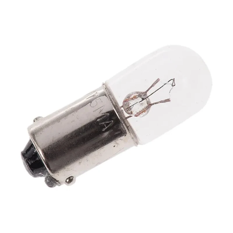 RS PRO BA9S Clear Indicator Light 6V 75mA T3 1/4 Lamp 10.5mm x 29mm Korea BA9S
