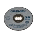 Dremel SpeedClic Silicon Carbide Abrasive Disc 38 mm Diameter x 1.12 mm Thickness Coarse Grade Grit 5 Pack of 5 2615S456JC