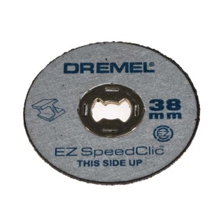 Dremel SpeedClic Silicon Carbide Abrasive Disc 38 mm Diameter x 1.12 mm Thickness Coarse Grade Grit 5 Pack of 5 2615S456JC