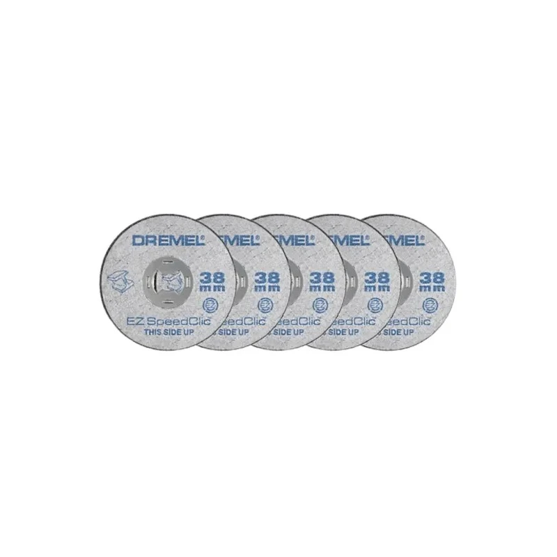 Dremel SpeedClic Silicon Carbide Abrasive Disc 38 mm Diameter x 1.12 mm Thickness Coarse Grade Grit 5 Pack of 5 2615S456JC