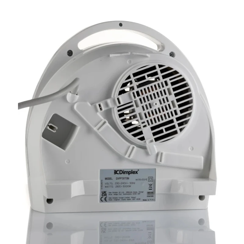 Dimplex 3 kW Portable Fan Heater, Thermostat Control, Type G Plug DXFF30TSN