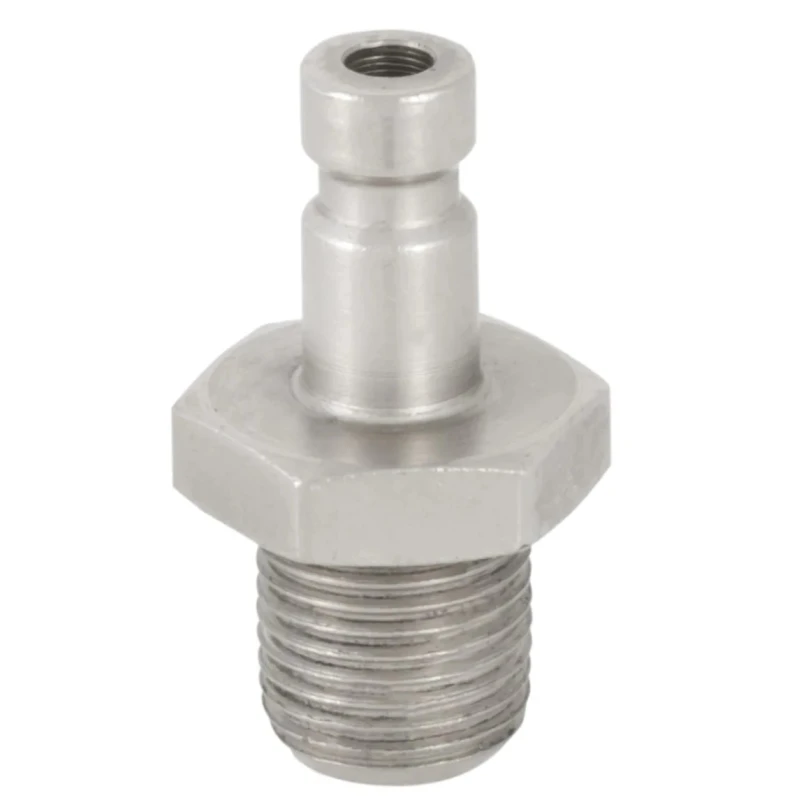 RS PRO Brass Pneumatic Quick Connect Coupling, M5 Male Metric Single Shut Off with Valve 667-1796