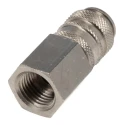 RS PRO Brass Pneumatic Quick Connect Coupling 1/4 in Female G Thread Single Shut Off Valve 667-1838