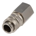 RS PRO Brass Pneumatic Quick Connect Coupling 1/4 in Female G Thread Single Shut Off Valve 667-1838